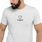 White & Black Embroidery Logo Men Tee